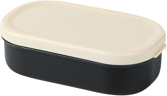 Restaurantware Bento Tek 40.5 Ounces Stackable Lunch Box 1 Reusable Adult Lunch Container - With Utensils Sauce Cup Wood Grain & Black Plastic Layered Lunch Box Microwavable Dishwashable