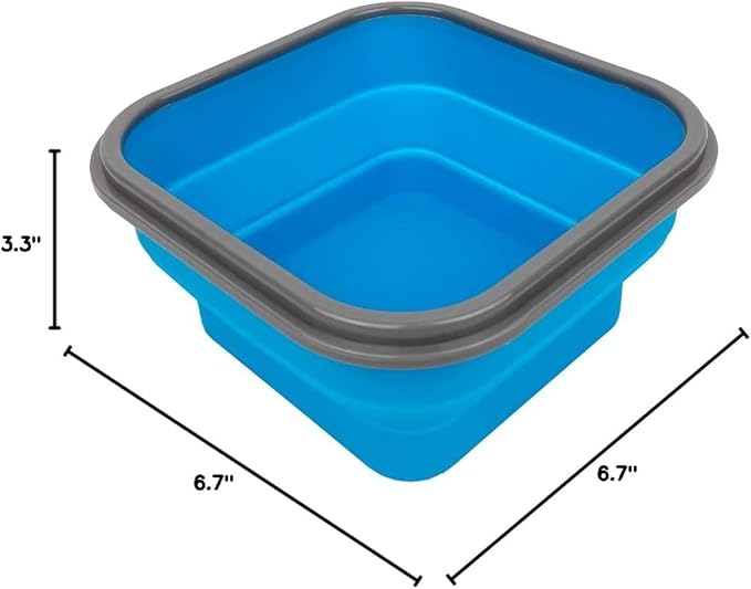 CARTINTS Large 1200ml Collapsible Bowls with Lids Silicone Camping Bowls, with Airtight Lids, Microwave and Freezer Safe, Set of 3