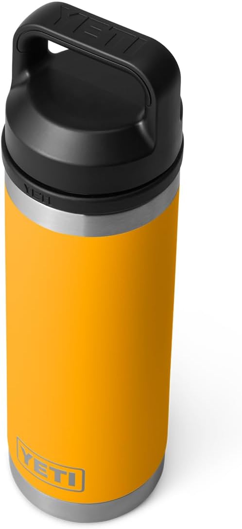 YETI Rambler 18 oz Bottle, Leakproof, Vacuum Insulated, Stainless Steel with Chug Cap, Beekeeper