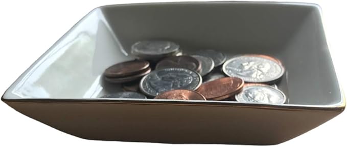 Simply Charmed Jewelry Dish or Trinket Dish - White, Ceramic, Always Remember I Love You, Jewelry Holder for Women, Mother's Day or Valentine's Day Gift