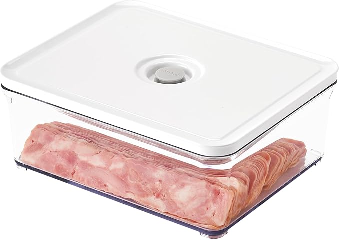 VAKUEN Premium Airtight Food Storage Containers, 4L(4.10qt) Smart One-Click Seal Lid, Patented Double Silicone Lining, 100% Leak Proof, BPA-FREE (Large Container 4.0)