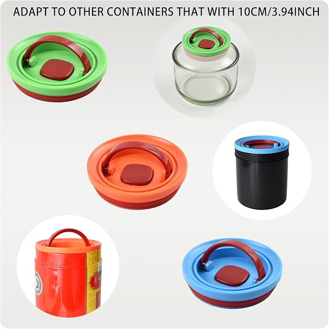 Airtight Food Storage Containers BPA-Free Stackable Air Tight Kitchen Pantry Organization Canisters Ideal for Storage Cereal Snack Flour Sugar Coffee Spaghetti (6pcs)