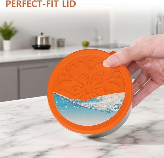 6 Pack Stainless Steel Snack Containers with Silicone Lids, Metal Food Storage Container for Snackle Box, Nesting Lunch Box Containers for Travel