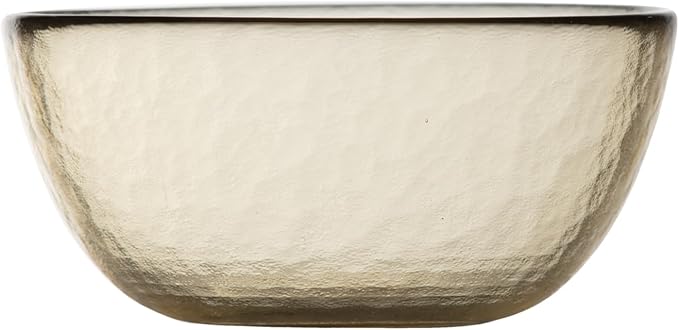 FORTESSA Los Cabos Tableware, 16-Piece Glass Dinnerware Set with 4 Dinner Plates, 4 Salad Plates, 4 Coupe Bowls and 4 Cereal Bowls, Dishwasher-Safe Glass Plate Set, Ginger Root