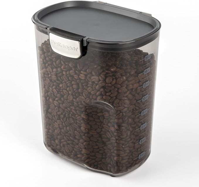 Progressive International ProKeeper+ Clear Plastic Airtight Food Baker's Kitchen Storage Organization Container Canister Set with Magnetic Accessories, 2- Piece Set