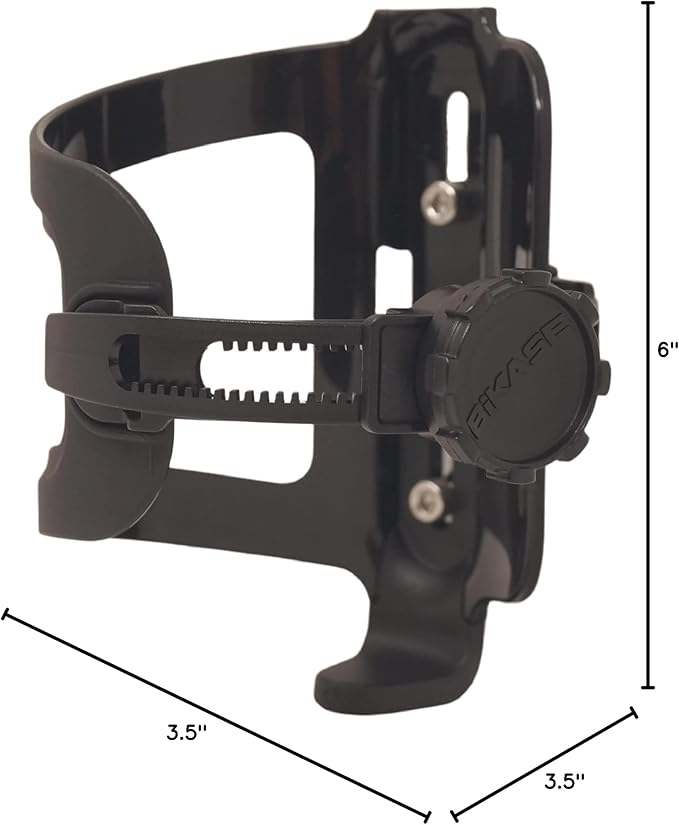 ABC by BiKASE - Any Bottle Cage, Bike Water Bottle Holder - Fits Any Bottle, Container, Speaker, Bicycle Bottle Holder for Frame or Handlebar
