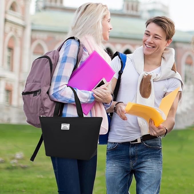 XQXA Lunch Bag Reusable Insulated Cooler Water Resistant Lunch Box Adult Tote Lunch Bag for Women/Men Work Picnic Beach or Travel