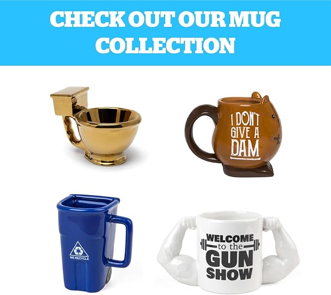 BigMouth Inc. Coffee Mug - “I've Cut Back to Just One Cup of Coffee per Day”, Giant-Sized Novelty Coffee Mug, 64 oz