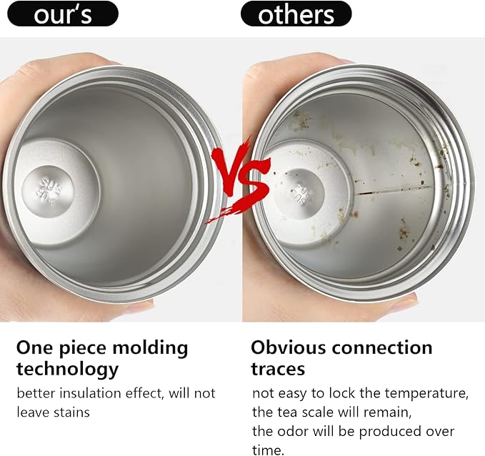 KETIEE Travel Coffee Mug 12oz: Reusable Insulated Coffee Cup with Leakproof Lid, Travel Tumbler, Vacuum Stainless Steel Coffee Mug to Go for Hot/Ice Coffee Tea (White)