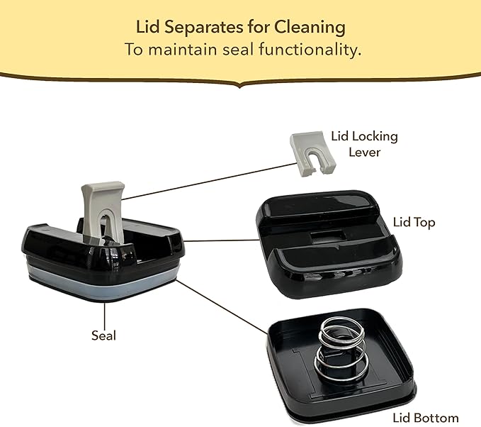 Simply Gourmet Airtight Food Storage Containers with Lids – 7 Piece Assorted Size Kitchen Pantry Organization Set, BPA-Free Clear Plastic, Stackable Containers for Cereal, Flour, Sugar, Rice, Snacks