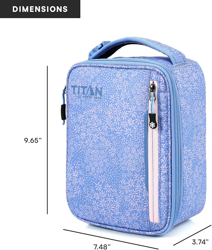 Titan Fridge Cold Upright Lunch Box With 2 250g Ice Walls®, Blooming Daises