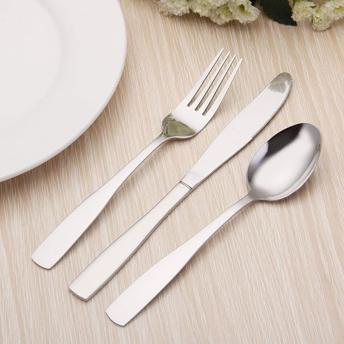 Silverware Set, 20-Piece Stainless Steel Flatware set, Tableware Cutlery Set Service for 4, Utensils for Kitchens, Dishwasher Safe