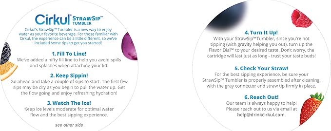 Cirkul 40oz. Chameleon Stainless Steel Tumbler with Handle, All-Day StrawSip, Double-Wall Insulated