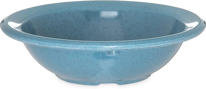 Carlisle FoodService Products Kingline Reusable Plastic Bowl Fruit Bowl with Rim for Home and Restaurant, Melamine, 4.75 Ounces, Sandshade, (Pack of 48)