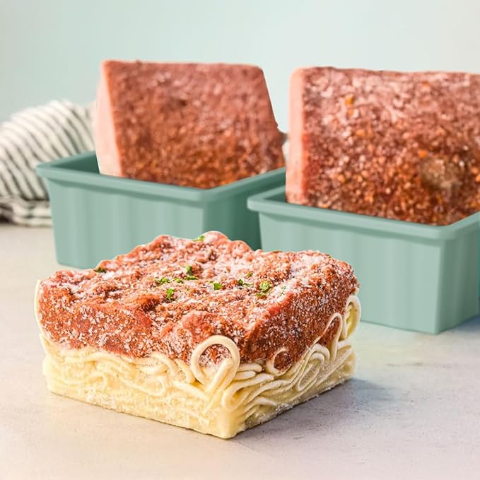 Silicone Freezer Tray for Soup Ice Cubes: 2-Cup Freezing Trays with Lid for Meal Prep - 4Pack Silicon Soup Portion Freeze Tray Make Stock Souped Ice Cube