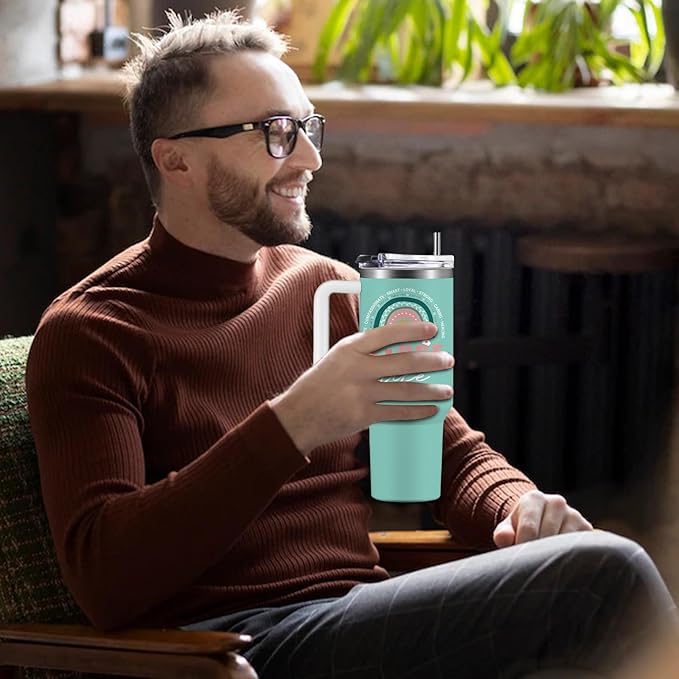 Nurse Gifts for Women 40Oz Nurse Cups Tumbler with Handle, Nurses Coffee Travel Mugs, Nurses Week Appreciation Gifts Nursing School Graduation Gift