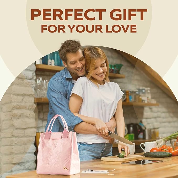 VonNova Women’s Insulated Lunch Bag with Premium 4mm Cooler Insulation, Cute Large 7L Lunch Tote for Office, Durable Small Lunch Box for Women, Stylish Lunchbox for Adults, Teens, Nurses, Teachers