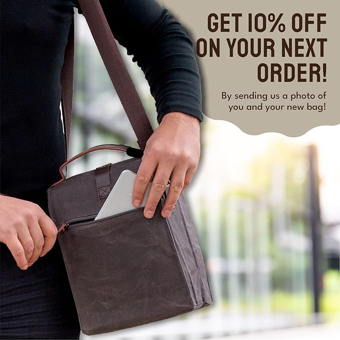 ASEBBO Insulated Lunch Bag for Women & Men (Grey)