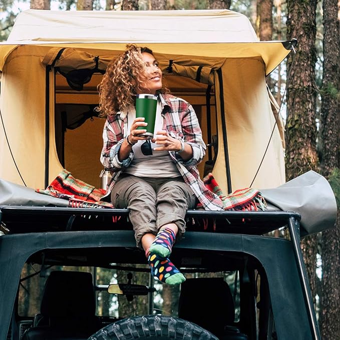 20oz Tumbler Bulk Stainless Steel Vacuum Insulated Tumblers with Lid Double Wall Travel Mug,Powder Coated Coffee Cup, Suitable for Ice Drinks and Hot Beverage (Dark green 12pack)