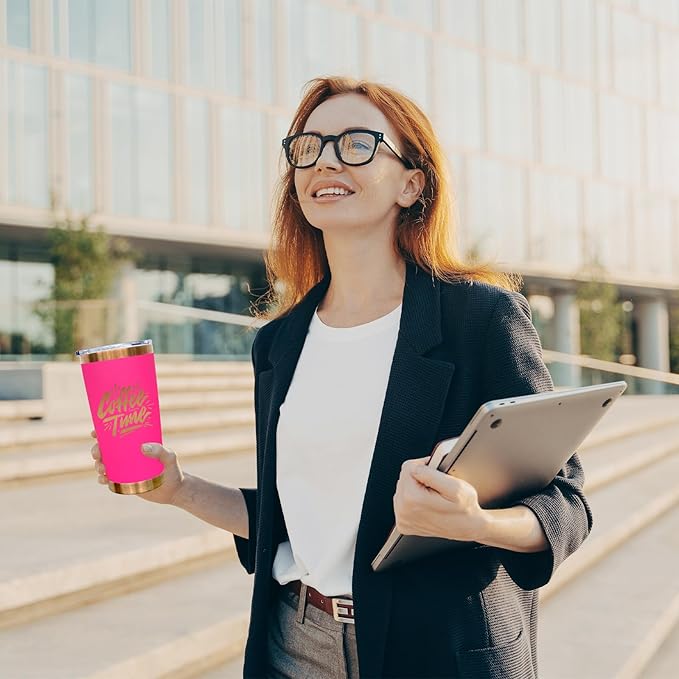 20 oz Tumbler Bulk 4 Pack Stainless Steel Tumblers with Lids and Straws, Double Wall Vacuum Insulated Travel Coffee Mug for Laser Engrave, Powder Coated Cups for Hot and Cold Drinks (Mixed B,4 pack)