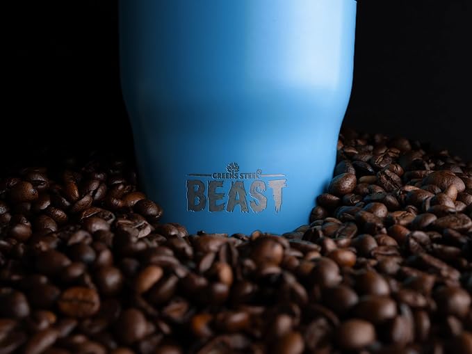 Beast 10 oz Tumbler Stainless Steel Vacuum Insulated Coffee Ice Cup Double Wall Travel Flask (Stormy Sky)