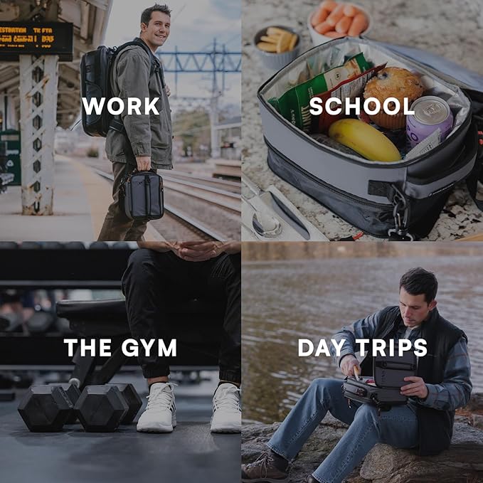 Titan High Performance Insulated Expandable Lunch Pack - Sharkskin Gray