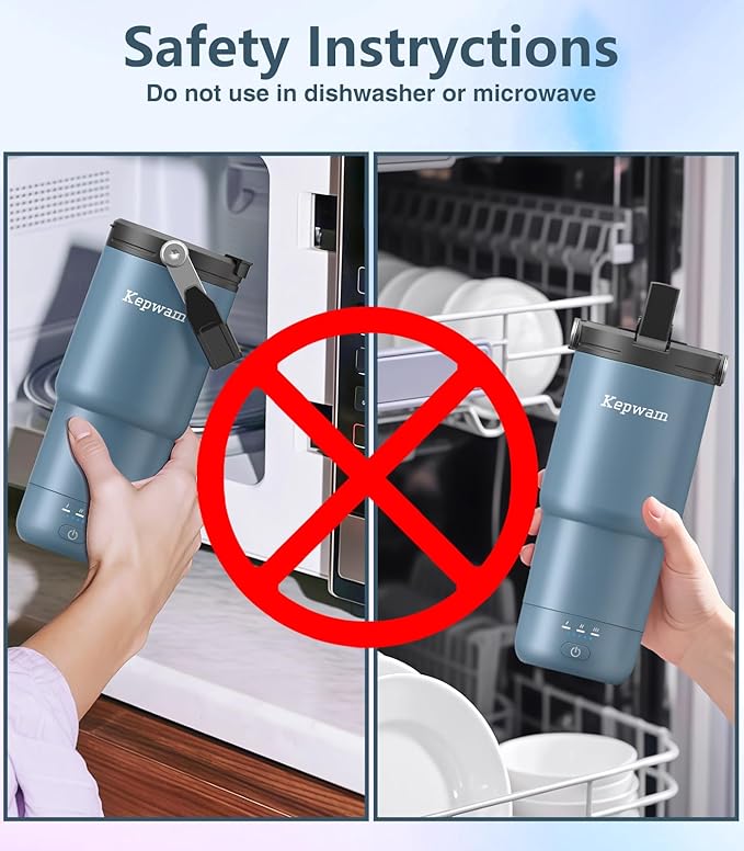 Self-Heating Travel Mug 20oz, Temperature-Controlled Coffee Warmer Mug, Smart Travel Coffee Mug Keep Coffee Drinks Hot, Heated Mug Great for Driver Outdoor Fits Car Cup Holders