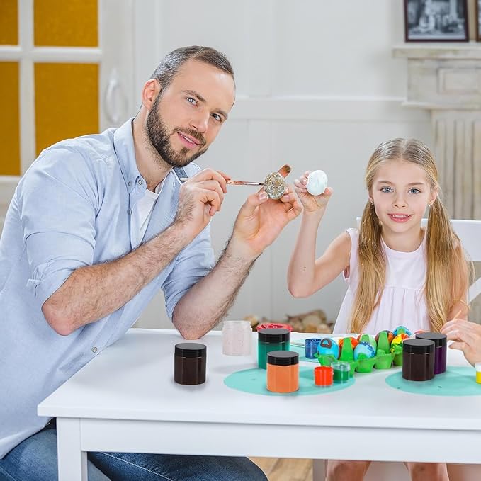 60 Pack 4 Oz Plastic Containers with Lids, OBKJJ Clear Travel Size Leak Proof Makeup Travel Containers BPA Free Cosmetic Slime Jars for Lotion, Cream, Body Butter, Makeup, Ointments (60)