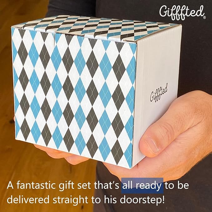 Triple Gifffted Best Uncle Ever Coffee Mug and Socks Gift Set – Funny Gifts for Christmas, Father’s Day, Valentine’s, Birthday from Niece or Nephew – 380ml Ceramic Cup with Cozy Socks