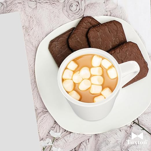 Tuxton China TRE-017 Tiara Mug, 8 oz., 3" Diameter x 3-7/8"H, Microwave and Dishwasher Safe, Oven Proof, Fully Vitrified, Ceramic, TuxCare, Healthcare, Reno/Nevada, American White/Eggshell, Pack of 36