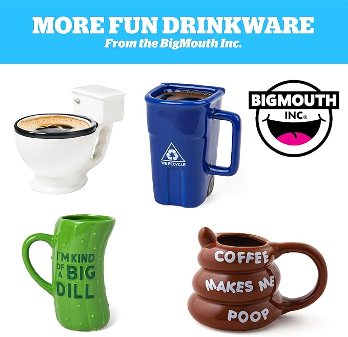 BigMouth Inc Big Foot I Want to Believe Coffee Mug, Fun Bigfoot Decor, Funny Sasquatch Cup Gift for Men Women Dad