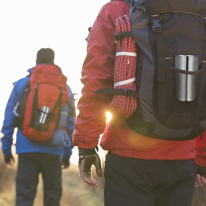 VEGOND 20oz Tumbler Stainless Steel Tumbler Cup with Lid And Straw Vacuum Insulated Double Wall Travel Coffee Mug(Stainless 12 Pack)