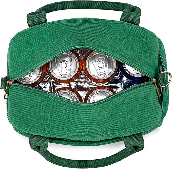 CAMTOP Lunch Box for Women Men Insulated Lunch Bag Lunch Tote Bag Leakproof Thermal Cooler Large Capacity for Travel Work School Picnic (Z-Green)