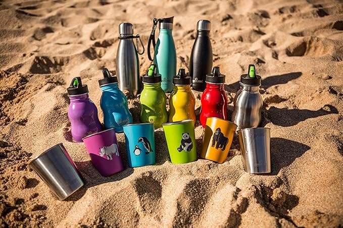 Stainless Steel Cups 10oz Tumbler (4 Pack) - Premium Metal Drinking Glasses | Stackable Durable Cup (10 oz)