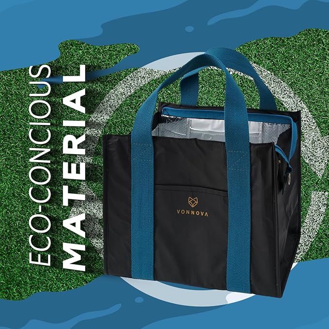 VonNova Women’s Insulated Lunch Bag – Cute Large 7L Lunch Tote for Office – Durable Small Lunch Box for Women with Premium Cooler Insulation – Stylish Lunchbox for Adults, Nurses & Teachers