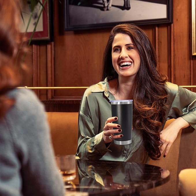 20oz Tumbler Bulk Stainless Steel Tumbler Cup with Lid Vacuum Insulated Double Wall Travel Mug, Durable Powder Coated Travel Coffee Tumbler Mug for Hot & Cold Drinks, Mix,12 Pack