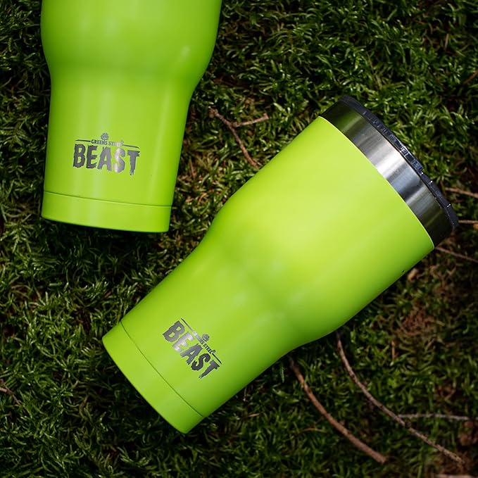 Beast 40 oz Tumbler Stainless Steel Vacuum Insulated Coffee Ice Cup Double Wall Travel Flask (Lemongrass Green)