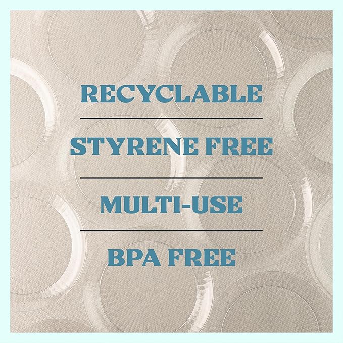 PLASTICPRO 240 Pack Crystal Like Clear Disposable 10 inch Plastic Plates Dinner Dishes Plates for Special Occasions Parties