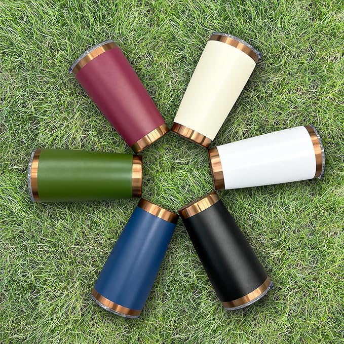 20 oz Tumbler Bulk 4 Pack Stainless Steel Tumbler with Lid and Straw, Double Wall Vacuum Insulated Travel Coffee Mug for Laser Engrave, Powder Coated Cup for Hot and Cold Drinks (Black,4 pack)