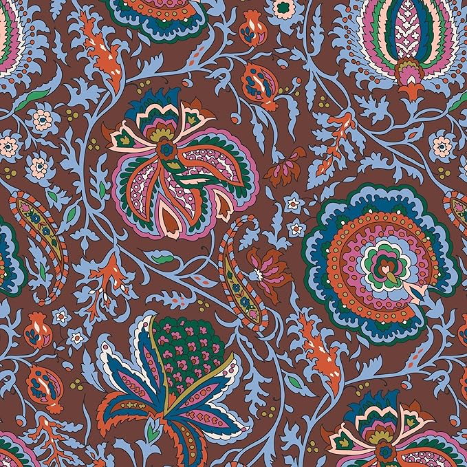 Vera Bradley Women's Premium Cotton Lunch Bag, Marrakesh Cinnamon, One Size