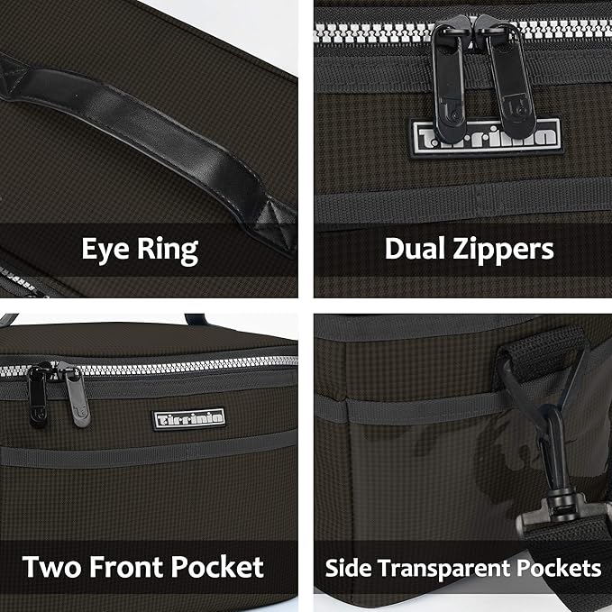 Tirrinia Insulated Lunch Bag for Women Men, Leakproof Lunch Box Containers for Adult, Work, School, Soft Lunchbox for Kids,Boys, Adult Cooler Bag for Picnic Hiking Beach,Black Checkered