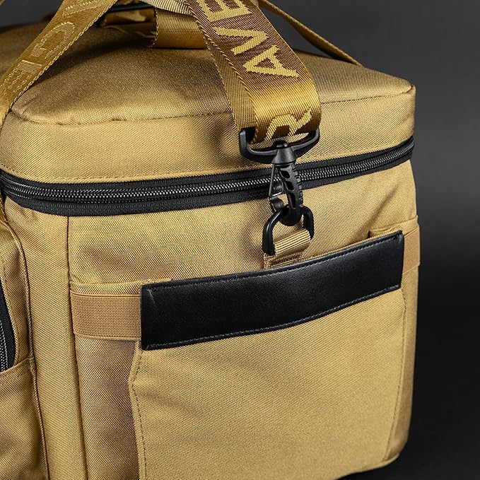 WOLFpak 20L Mini Tactical Lunch Box Cooler Bag - Water-Resistant 1000D Fabric, Insulated, Multiple Pockets, MOLLE & Patch Panel, Ideal for Work, Gym, Hiking (Khaki)