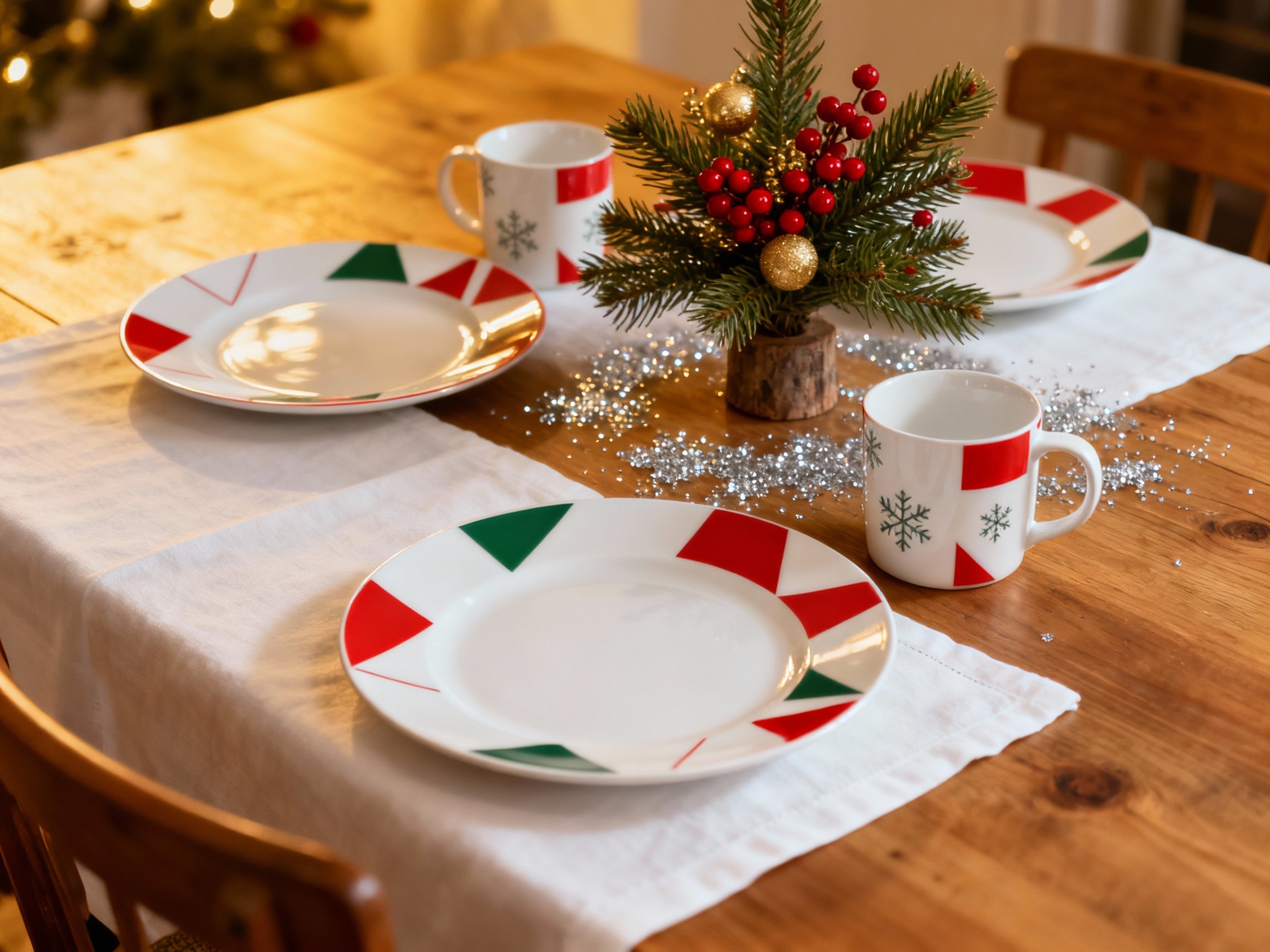 Set the Christmas Table with Fresory Dishware