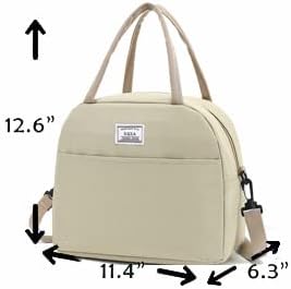 XQXA Lunch Bag Reusable Insulated Cooler Water Resistant Lunch Box Adult Tote Lunch Bag for Women/Men Work Picnic Beach or Travel