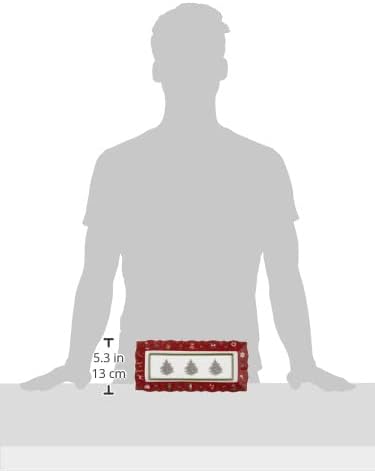 Villeroy & Boch Toy’s Delight Christmas Collection Dip Set, Premium Porcelain, 3 Small Dip Bowls with Presentation Tray, Multicolored