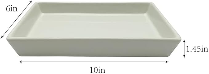 3-Piece Christmas Tree Tray Set, Festive Christmas Decor for Bathroom Holiday Entertaining, Decorative Napkin Holder- Green