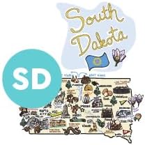 Swig Life 40oz Mega Mug, 40oz Tumbler with Handle and Straw, Extra Large Insulated Tumblers, Cup Holder Friendly Travel Mug (South Dakota)