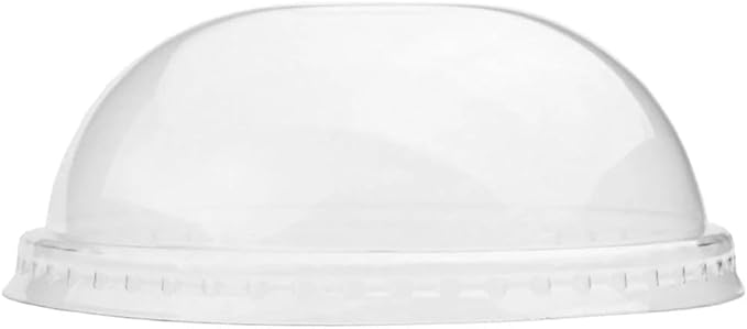 1000-Count 3 oz Plastic Dome Lids Clear Color | Fits Perfectly on 3 oz Cups for Takeout and Desserts | Frozen Dessert Supplies