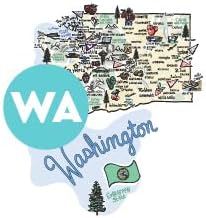 Swig Life 40oz Mega Mug, 40oz Tumbler with Handle and Straw, Extra Large Insulated Tumblers, Cup Holder Friendly Travel Mug (Washington)