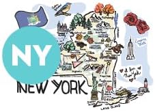 Swig Life 22oz Travel Mug, Insulated Tumbler with Handle and Lid, Travel Coffee Mug, Cup Holder Friendly, Stainless Steel 22 oz Tumbler, Reusable Insulated with Lid (New York)